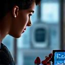 Científico analizando datos de salud en una tablet